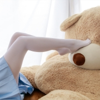 玩具熊和白裤袜少女17