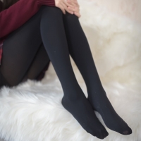 灰丝少女红格子裙照14