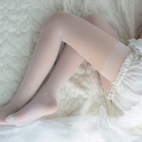 雪纺裙薄白丝腿少女写真115