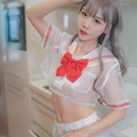 抖娘利世 透明jk制服1