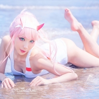 雨波HaneAme DITF002泳装白6
