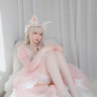 白银81 粉色透明女仆兔19