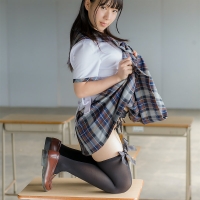 雨宫留菜 教室黑丝JK校服63