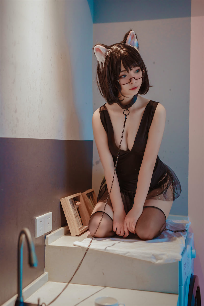 Yuuhui玉汇 猫猫头黑裙子4