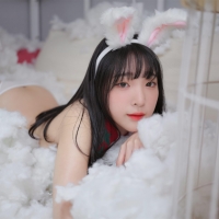 姜仁卿 圣诞围巾兔兔2