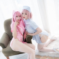 皮皮奶 Booty 周叽是可爱兔兔 粉蓝护士1