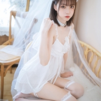 许岚LAN 少女白色裙3