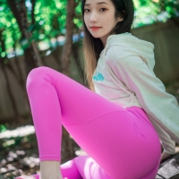 BamBi밤비 紫罗兰色紧身裤3