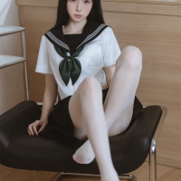 许岚LAN 白丝水手服1