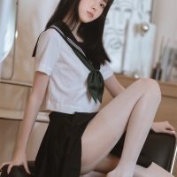 许岚LAN 白丝水手服2