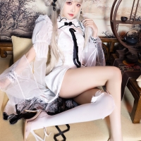 源纱希喵喵喵 可畏同人旗袍4