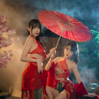 Tina很妖孽呀&不呆猫 古风双人1