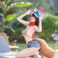 九柒喵 水忍忍体操服白子超高校级心跳物语1