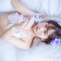 萌芽儿o0 黑白婚纱玫瑰蝴蝶结内衣4
