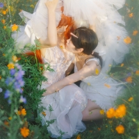 蠢沫沫 草丛婚纱4
