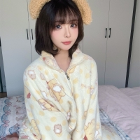 Yuuhui玉汇 布丁狗自拍1