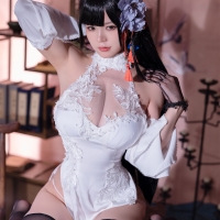 小仓千代w 逸仙旗袍露娜高开叉1