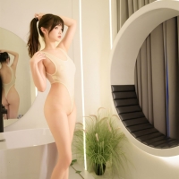 雪晴Astra 牛奶丝透明黏滑体操服4